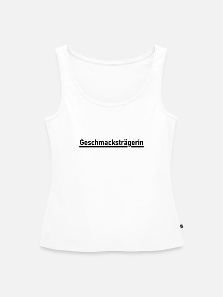 Geschmacksträgerin - Frauen Premium Organic Tank Top - Weiß