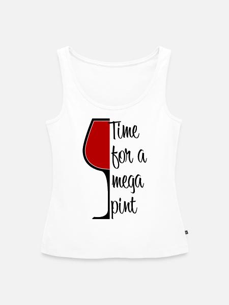 Zeit für ein Mega Pint - Frauen Premium Organic Tank Top - Weiß