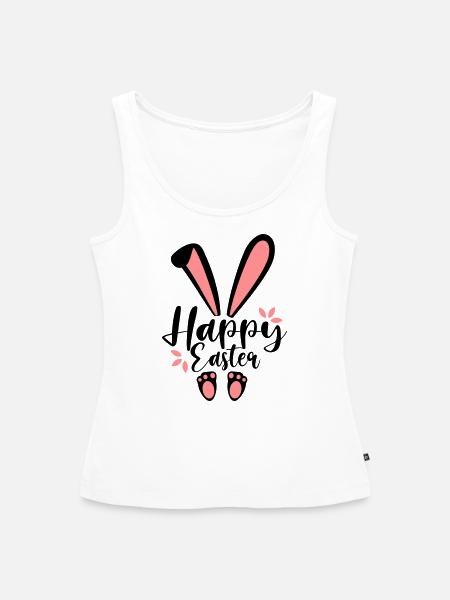 Happy Easter Bunny - Frauen Premium Organic Tank Top - Weiß