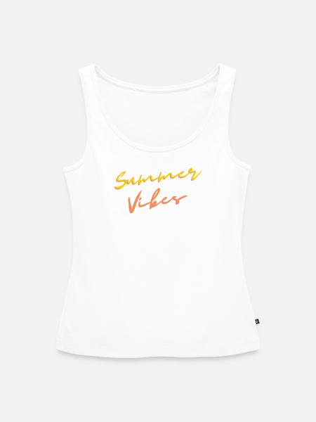 Summer Vibes - Frauen Premium Organic Tank Top - Weiß