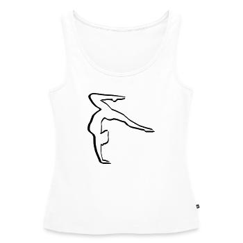 Turnerin, Gymnastin - Frauen Premium Organic Tank Top - Weiß - Vorne - AI Model Female 172 light (172cm)