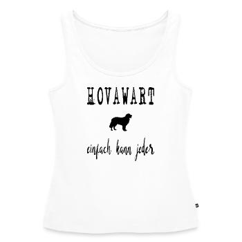 Hovawart Hund Hundespruch Hundebesitzer Hundeliebe - Frauen Premium Organic Tank Top - Weiß - Vorne - AI Model Female 172 light (172cm)
