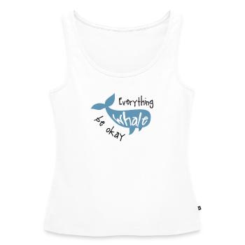 Wal - Frauen Premium Organic Tank Top - Weiß - Vorne - AI Model Female 172 light (172cm)