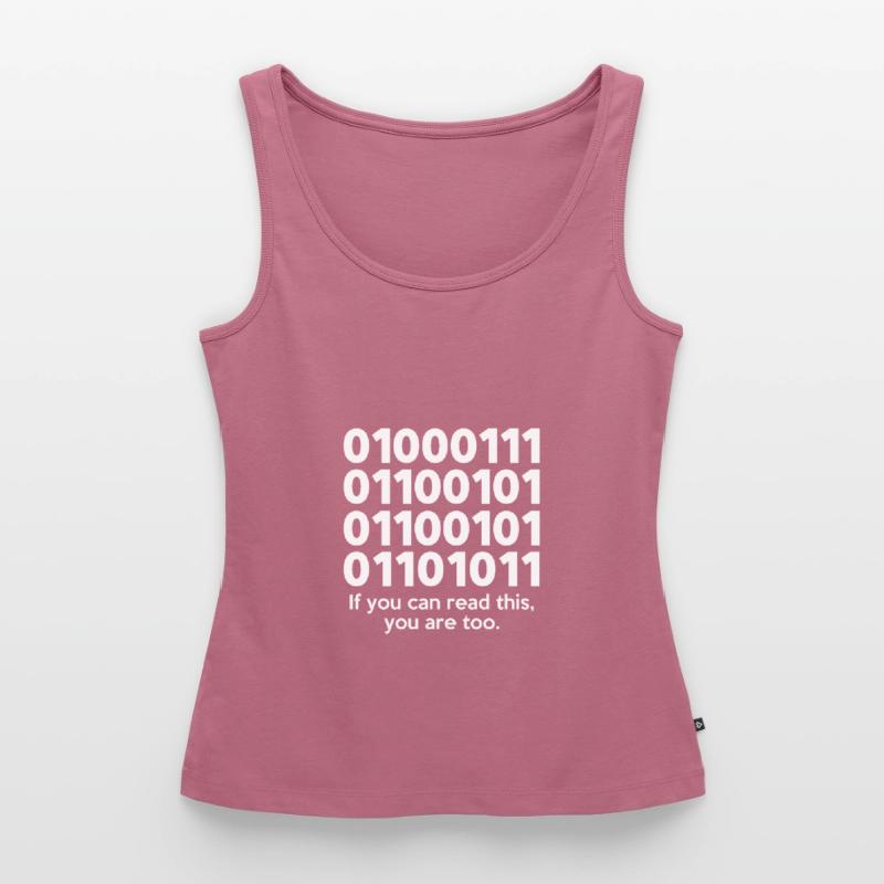 If You Can Read This Coder Programmer Comupter Dev Frauen Premium Organic Tank Top