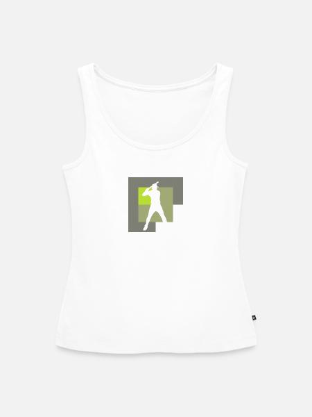 Baseball Baseballschläger Baseballer Batting - Frauen Premium Organic Tank Top - Weiß