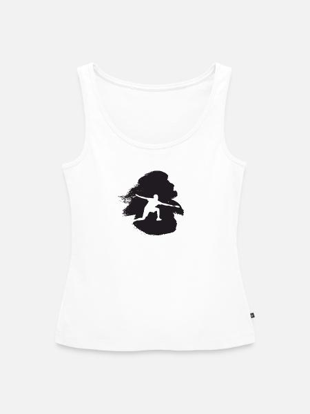 Badminton Drop Badminton - Frauen Premium Organic Tank Top - Weiß