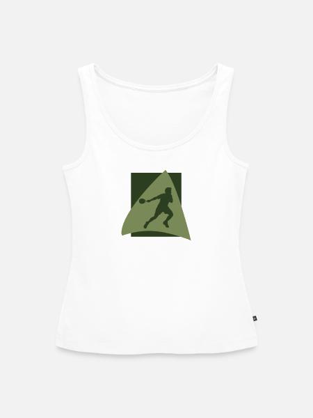 Schläger Squash Squash Schläger - Frauen Premium Organic Tank Top - Weiß