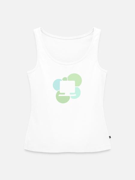 Computerarbeit Computerarbeit Tech - Frauen Premium Organic Tank Top - Weiß