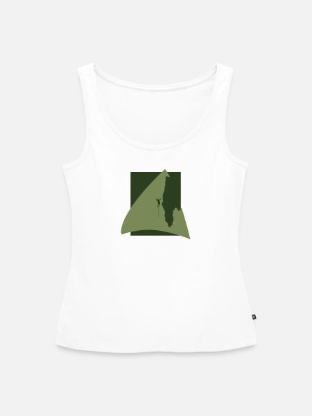 Alpinist Seilklettern Klettern - Frauen Premium Organic Tank Top - Weiß