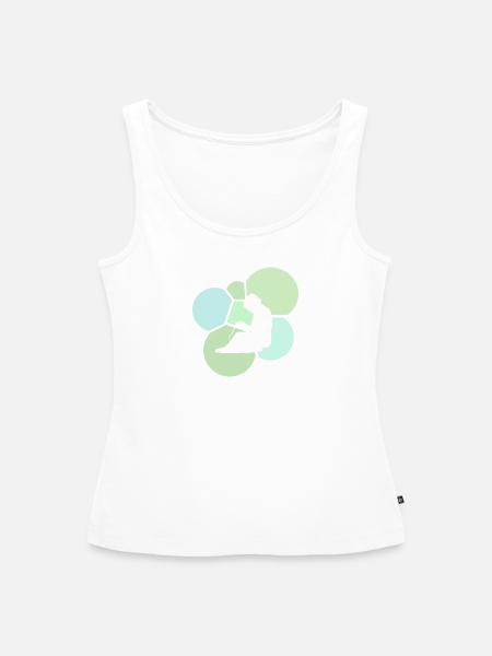 Häkeln Stricken Faden - Frauen Premium Organic Tank Top - Weiß