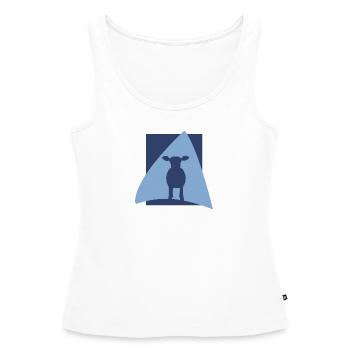 Rind Bauer Bauer - Frauen Premium Organic Tank Top - Weiß - Vorne - AI Model Female 172 light (172cm)