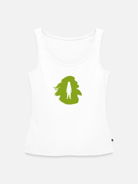 Fabeltier Bigfoot Fabelwesen - Frauen Premium Organic Tank Top - Weiß