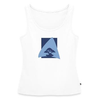 Baum Baum Baum Japanische Kunst - Frauen Premium Organic Tank Top - Weiß - Vorne - AI Model Female 172 light (172cm)