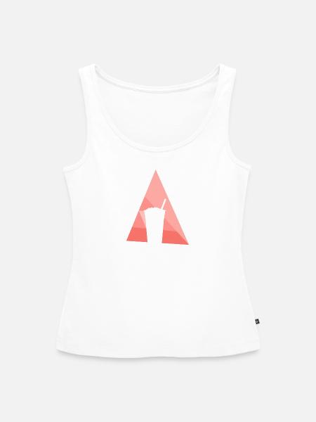 Bubble Tea Boba Tee - Frauen Premium Organic Tank Top - Weiß