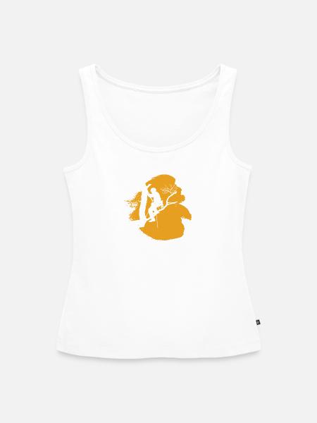 Baumklettern Aufstieg - Frauen Premium Organic Tank Top - Weiß