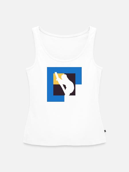 Faultier Rest - Frauen Premium Organic Tank Top - Weiß