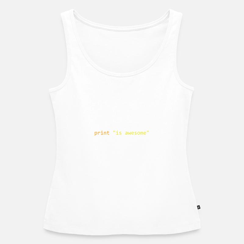 Python is awesome - Débardeur bio Premium Femme - blanc