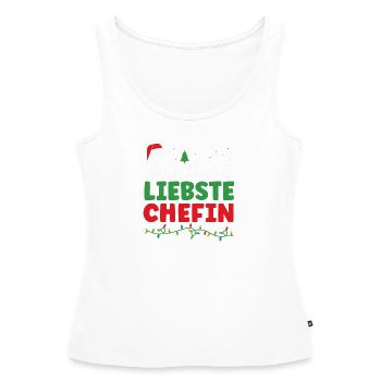 Chefin Weihnachtsgeschenk Mama Weihnachten Santa - Frauen Premium Organic Tank Top - Weiß - Vorne - AI Model Female 172 light (172cm)
