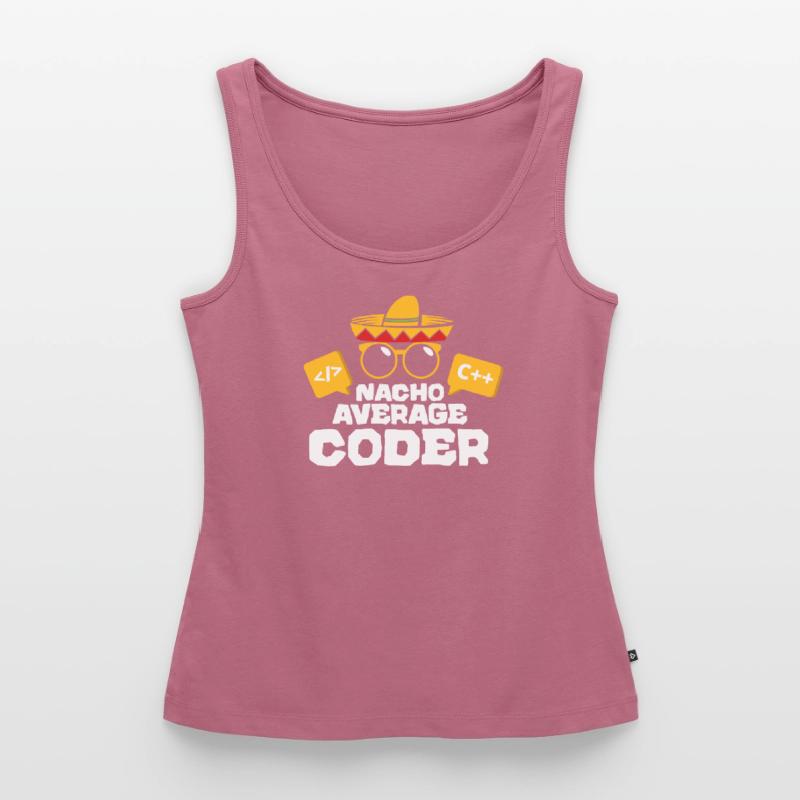Nacho Average Coder Coding Taco Mexican Programmer Frauen Premium Organic Tank Top