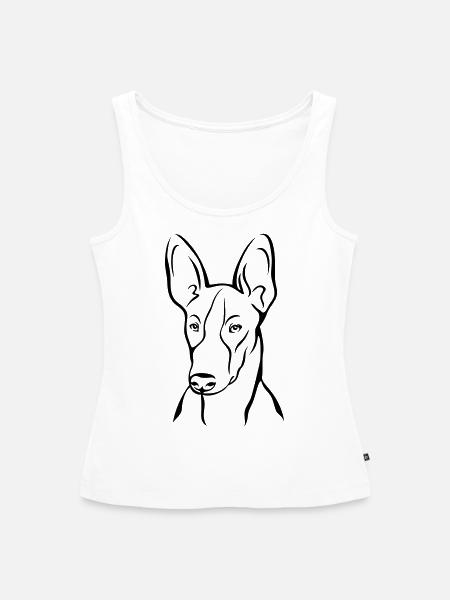 Podenco - Frauen Premium Organic Tank Top - Weiß
