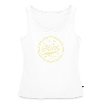 Best Mum ever - Women’s Premium Organic Tank top - white - Front - AI Model Female 172 light (172cm)