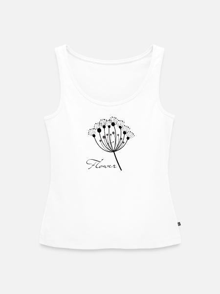 Flower - Frauen Premium Organic Tank Top - Weiß