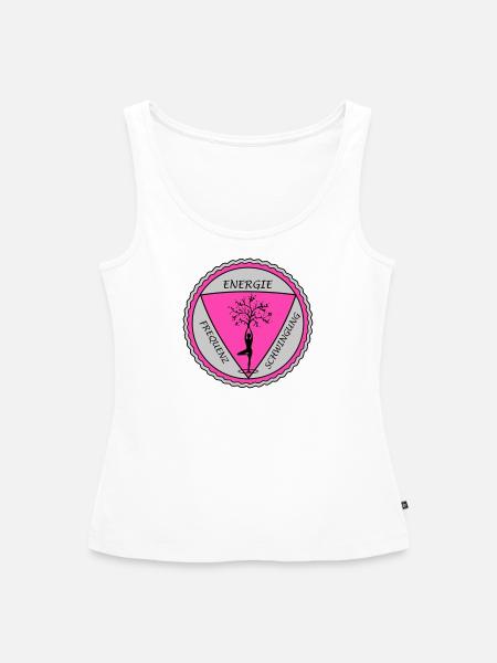 Aura Druck2 - Frauen Premium Organic Tank Top - Weiß