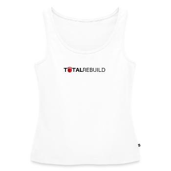 TR Lang Schwarz - Frauen Premium Organic Tank Top - Weiß - Vorne - AI Model Female 172 light (172cm)