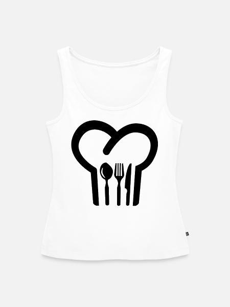 Kochmütze - Frauen Premium Organic Tank Top - Weiß