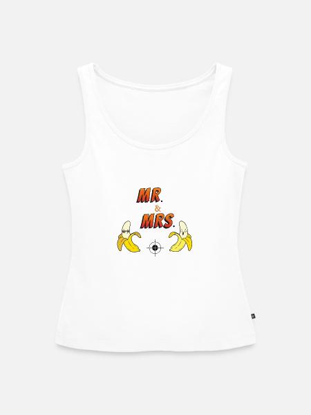 Mr. & MRS. - Frauen Premium Organic Tank Top - Weiß