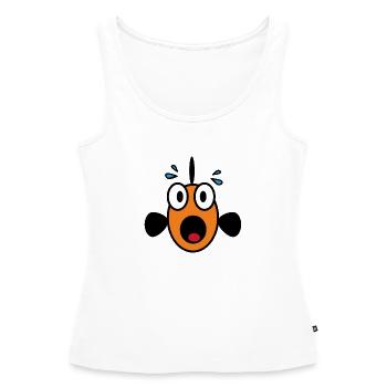 Panic Fish - Frauen Premium Organic Tank Top - Weiß - Vorne - AI Model Female 172 light (172cm)