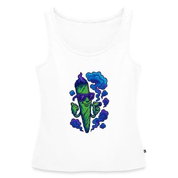 Joint Venture - Frauen Premium Organic Tank Top - Weiß - Vorne - AI Model Female 172 light (172cm)