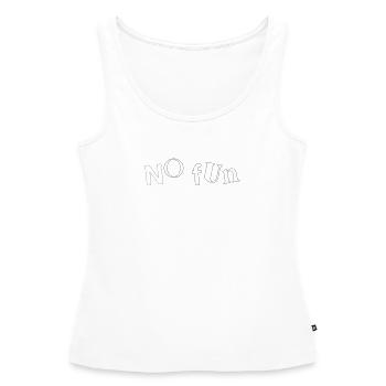 Kein Spaß - Frauen Premium Organic Tank Top - Weiß - Vorne - AI Model Female 172 light (172cm)