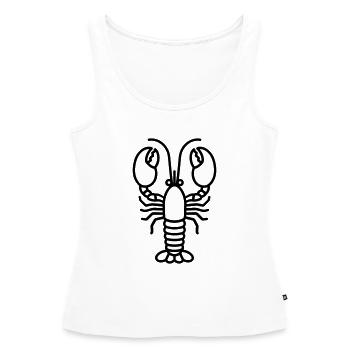 Homard - Débardeur bio Premium Femme - blanc - Devant - AI Model Female 172 light (172cm)