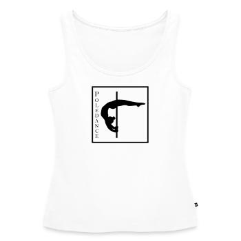 Mondsichel - Quadrat - Poledance - Frauen Premium Organic Tank Top - Weiß - Vorne - AI Model Female 172 light (172cm)