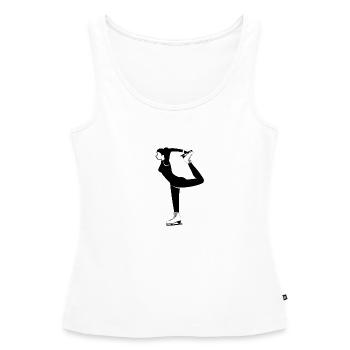 Eiskunstlauf Dame - Frauen Premium Organic Tank Top - Weiß - Vorne - AI Model Female 172 light (172cm)