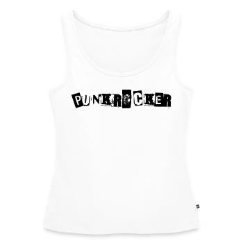 Cadeau du festival de musique Punk Rock Punk Rock - Débardeur bio Premium Femme - blanc - Devant - AI Model Female 172 light (172cm)
