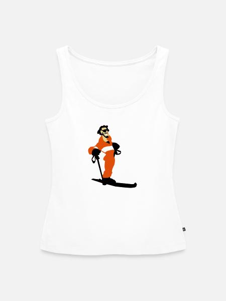 Skilehrer - Frauen Premium Organic Tank Top - Weiß