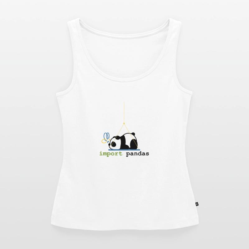 Python-Witze Pandas importieren Programmierung Frauen Premium Organic Tank Top