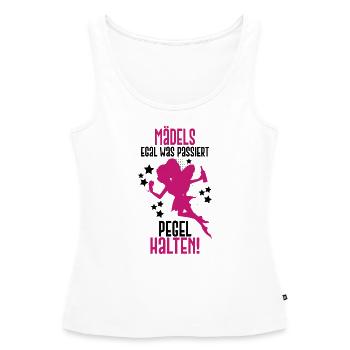 Junggesellin Team Braut Party Saufen Lustig Spruch - Frauen Premium Organic Tank Top - Weiß - Vorne - AI Model Female 172 light (172cm)