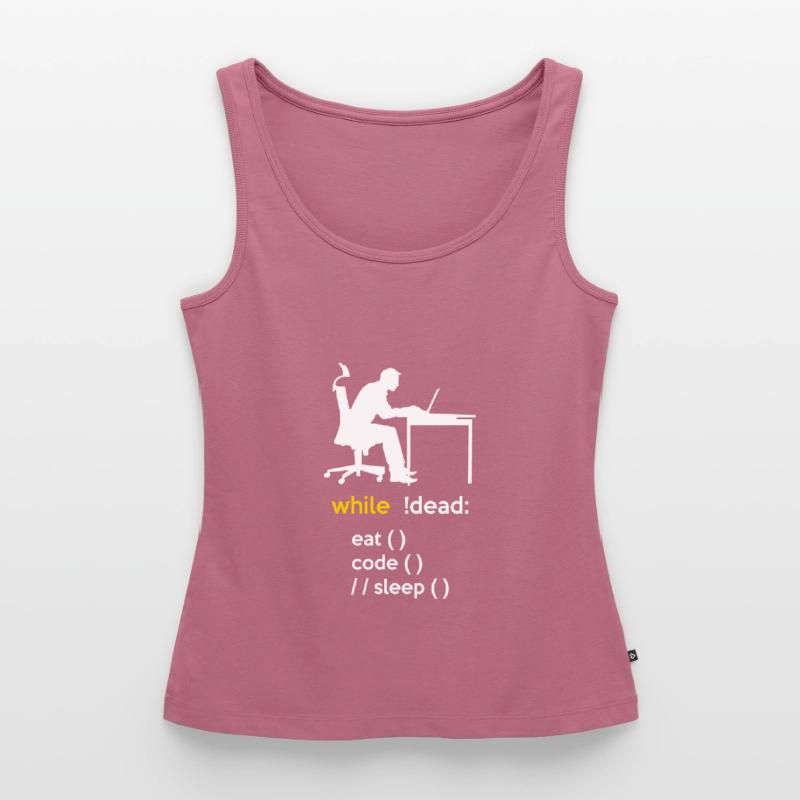Eat Sleep Code Repeat Coder Programmer Software De Frauen Premium Organic Tank Top