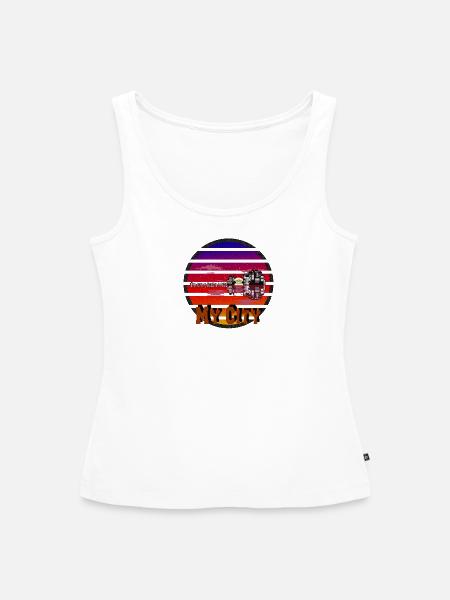 My City - Frauen Premium Organic Tank Top - Weiß