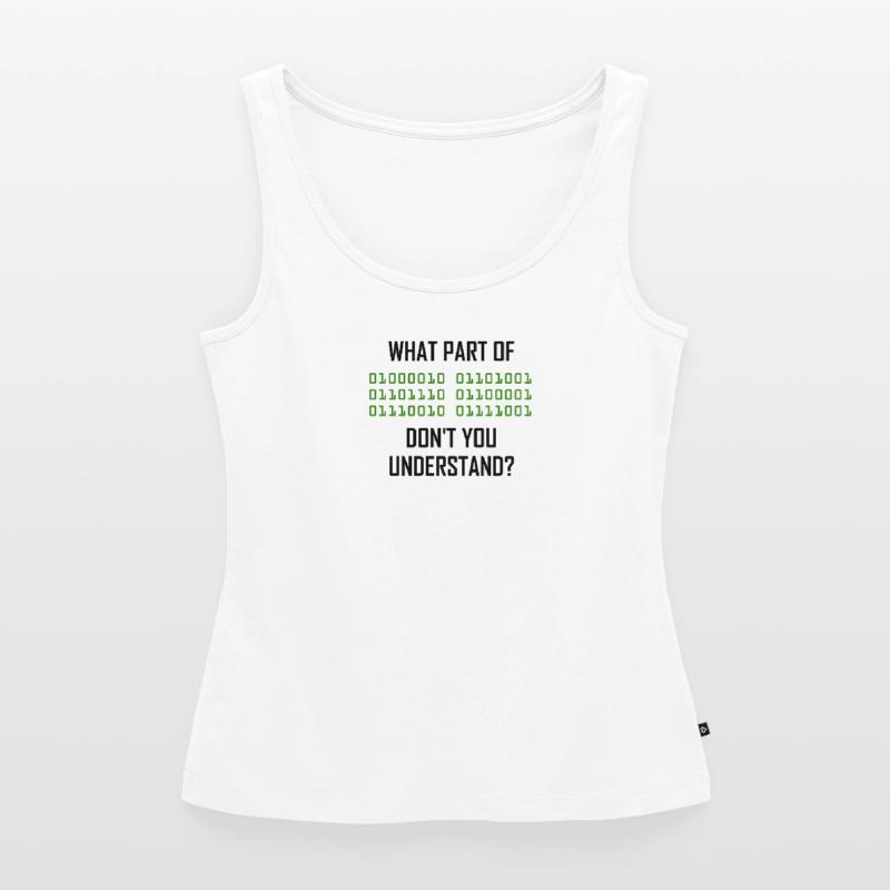 Binary system programmer computer science nerd Women’s Premium Organic Tank top