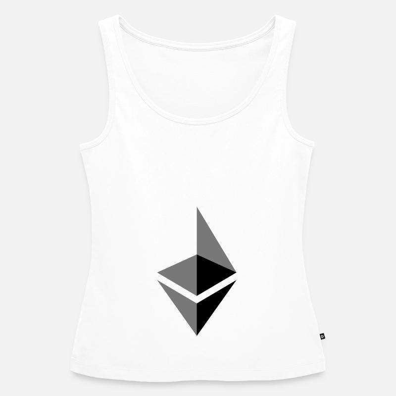 ETH éther Etherium - Débardeur bio Premium Femme - blanc