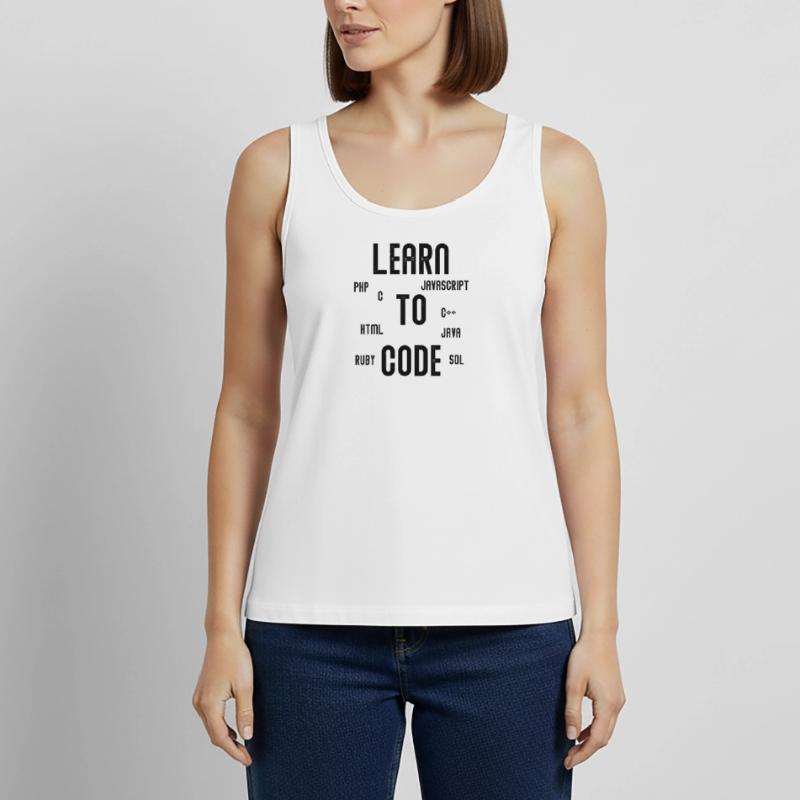 Learn To Code Programming Computer Scientist Gift Women’s Premium Organic Tank top