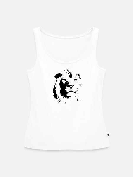 Löwe - Frauen Premium Organic Tank Top - Weiß