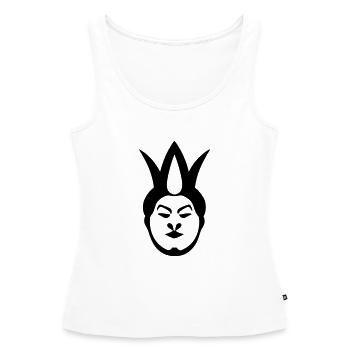 clown - Débardeur bio Premium Femme - blanc - Devant - AI Model Female 172 light (172cm)
