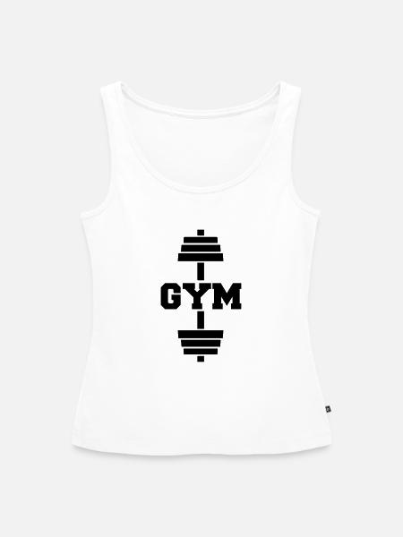 gym - Frauen Premium Organic Tank Top - Weiß