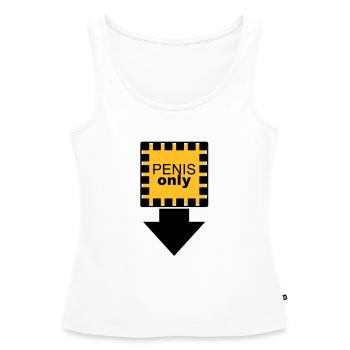 penis_only - Débardeur bio Premium Femme - blanc - Devant - AI Model Female 172 light (172cm)