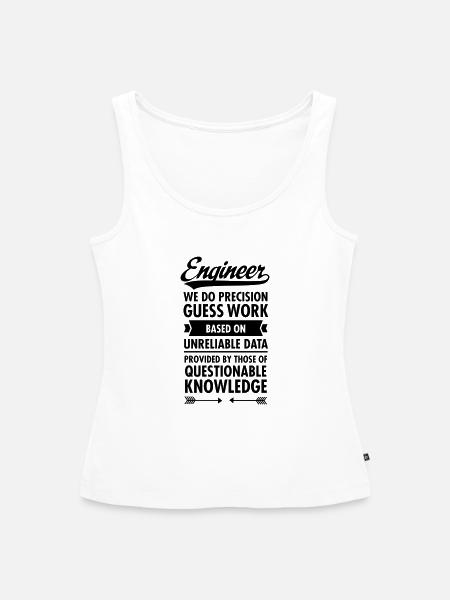 Engineer... - Frauen Premium Organic Tank Top - Weiß
